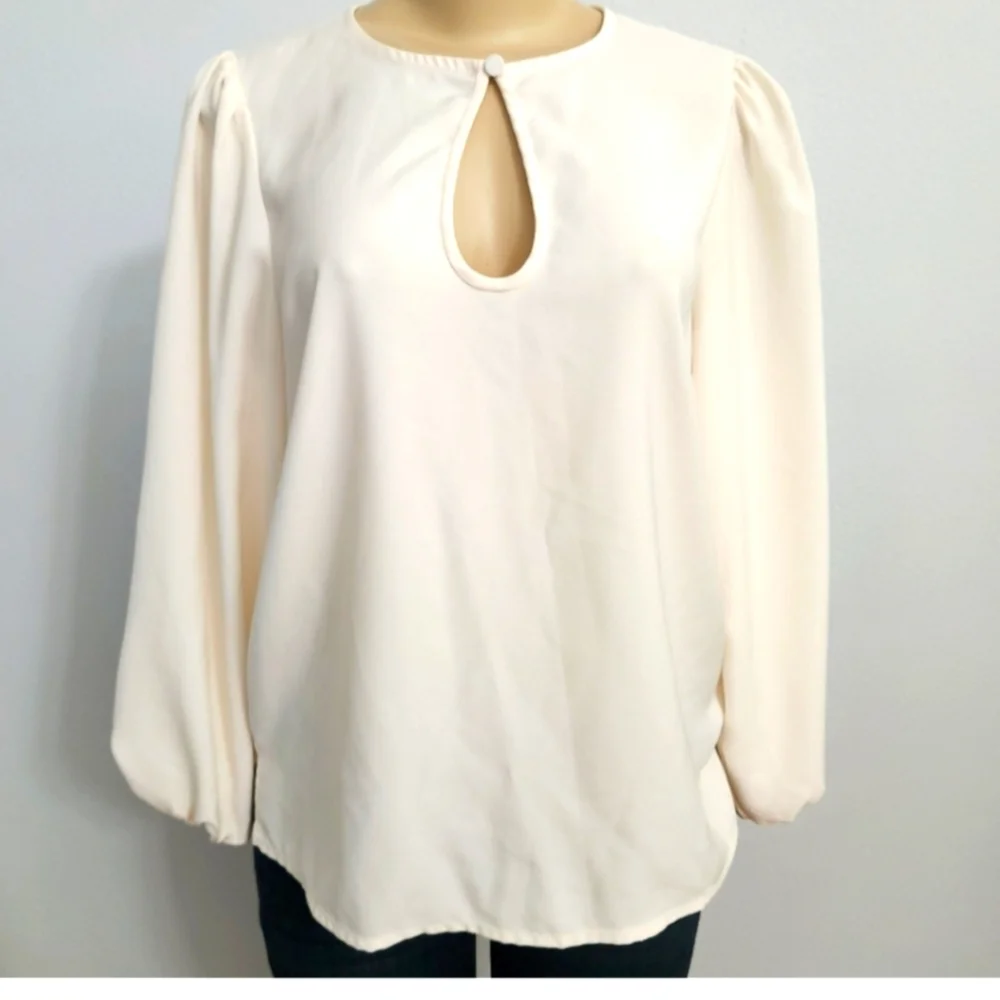 J Crew Keyhole Blouse - Picture 2 of 3